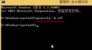 win8.1刪除hiberfil.sys文件