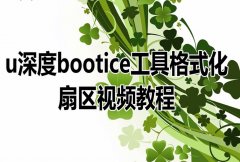 u深度bootice工具格式化扇區(qū)視頻教程