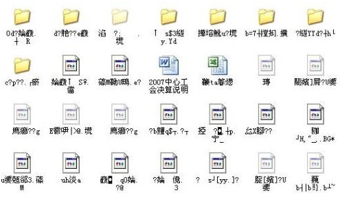 u盤(pán)亂碼文件