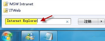 輸入Internet explore