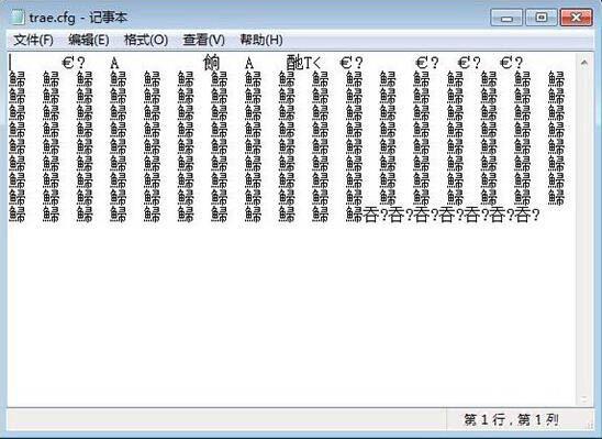 打開cfg文件